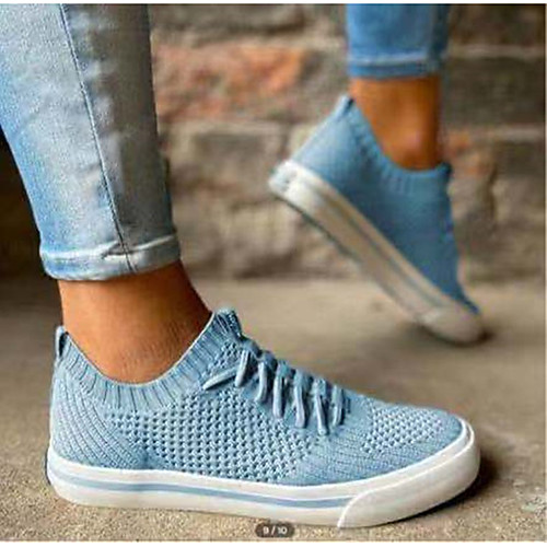 Women's Sneakers Flat Heel Round Toe Elastic Fabric Solid Colored Purple Orange Green
Women's Sneakers Flat Heel Round Toe Elastic Fabric Solid Colored Purple Orange Green