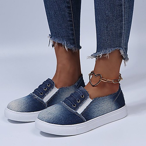 Women's Loafers & Slip-Ons Flat Heel Round Toe Canvas PU Solid Colored Blue Gray Light Blue
Women's Loafers & Slip-Ons Flat Heel Round Toe Canvas PU Solid Colored Blue Gray Light Blue