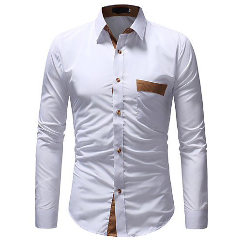 Men's Shirt non-printing Patchwork Patchwork Long Sleeve Casual Tops Simple Lightweight Comfortable White Black Navy Blue
Men's Shirt non-printing Patchwork Patchwork Long Sleeve Casual Tops Simple Lightweight Comfortable White Black Navy Blue