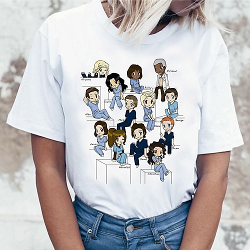 Inspired by Greys Anatomy Cosplay Anime Cartoon Polyester / Cotton Blend Print Harajuku Graphic Kawaii T-shirt For Women's / Men's
Inspired by Greys Anatomy Cosplay Anime Cartoon Polyester / Cotton Blend Print Harajuku Graphic Kawaii T-shirt For Women's / Men's