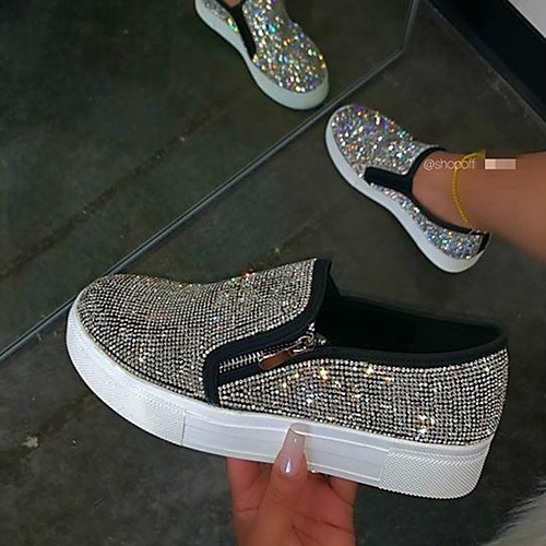 Women's Loafers & Slip-Ons Fantasy Shoes Wedge Heel Round Toe Synthetics Sequin Solid Colored Red Black Champagne
Women's Loafers & Slip-Ons Fantasy Shoes Wedge Heel Round Toe Synthetics Sequin Solid Colored Red Black Champagne