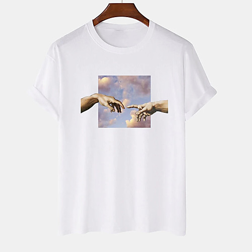 Men's Unisex Tee T shirt Hot Stamping Graphic Prints Hand Plus Size Print Short Sleeve Casual Tops Cotton Basic Designer Big and Tall White Black Khaki
Men's Unisex Tee T shirt Hot Stamping Graphic Prints Hand Plus Size Print Short Sleeve Casual Tops Cotton Basic Designer Big and Tall White Black Khaki
