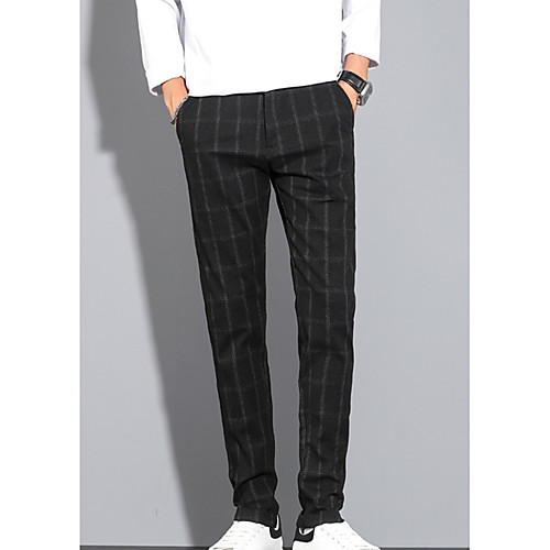 Men's Chino Soft Going out Work Chinos Business Pants Stripe Ankle-Length Black Gray
Men's Chino Soft Going out Work Chinos Business Pants Stripe Ankle-Length Black Gray