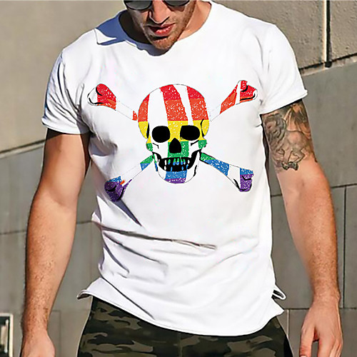 Men's Unisex Tee T shirt Hot Stamping Graphic Prints Skull Plus Size Print Short Sleeve Casual Tops Basic Designer Big and Tall White
Men's Unisex Tee T shirt Hot Stamping Graphic Prints Skull Plus Size Print Short Sleeve Casual Tops Basic Designer Big and Tall White