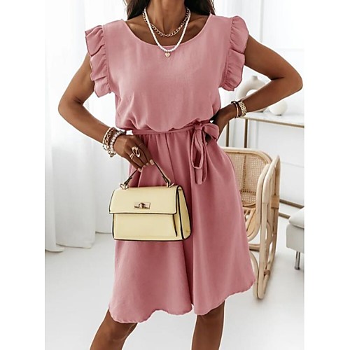 Women's A Line Dress Short Mini Dress Purple Blushing Pink Sky Blue White Sleeveless Solid Color Spring Summer Casual 2021 S M L XL XXL
Women's A Line Dress Short Mini Dress Purple Blushing Pink Sky Blue White Sleeveless Solid Color Spring Summer Casual 2021 S M L XL XXL