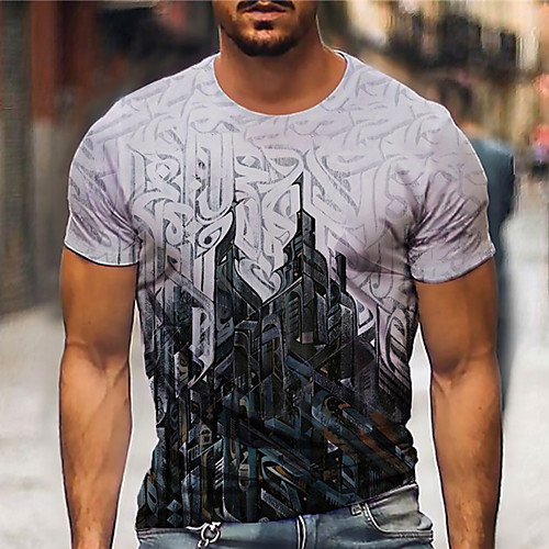 Men's Tee T shirt 3D Print Abstract Graphic Prints Print Short Sleeve Daily Tops Casual Designer Big and Tall Gray
Men's Tee T shirt 3D Print Abstract Graphic Prints Print Short Sleeve Daily Tops Casual Designer Big and Tall Gray