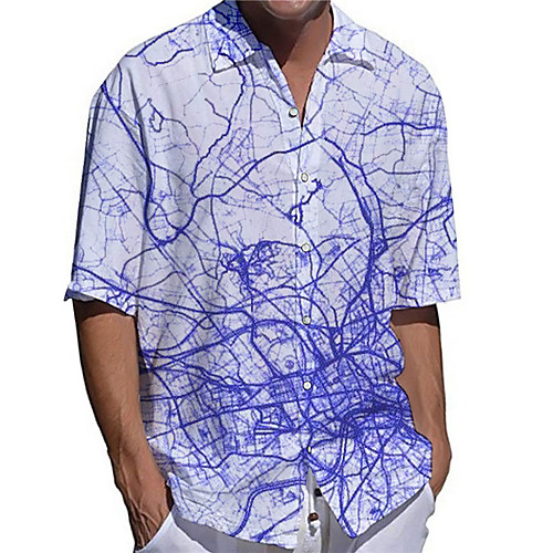 Men's Shirt 3D Print Crack Plus Size 3D Print Button-Down Short Sleeve Casual Tops Casual Fashion Breathable Comfortable White / Sports
Men's Shirt 3D Print Crack Plus Size 3D Print Button-Down Short Sleeve Casual Tops Casual Fashion Breathable Comfortable White / Sports