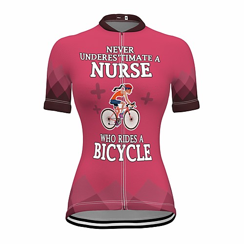 21Grams Women's Short Sleeve Cycling Jersey Summer Spandex Polyester Rose Red Bike Jersey Top Mountain Bike MTB Road Bike Cycling Quick Dry Moisture Wicking Breathable Sports Clothing Apparel
21Grams Women's Short Sleeve Cycling Jersey Summer Spandex Polyester Rose Red Bike Jersey Top Mountain Bike MTB Road Bike Cycling Quick Dry Moisture Wicking Breathable Sports Clothing Apparel