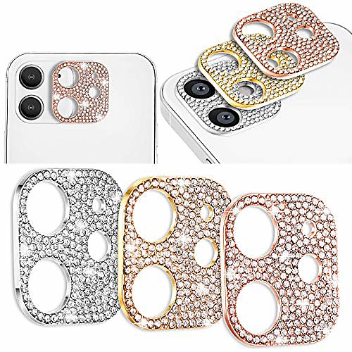 3 pieces bling diamond camera lens protector crystal camera lens protector camera lens screen protector camera decoration sticker, gold, silver, rose gold (compatible with iphone 12)
3 pieces bling diamond camera lens protector crystal camera lens protector camera lens screen protector camera decoration sticker, gold, silver, rose gold (compatible with iphone 12)