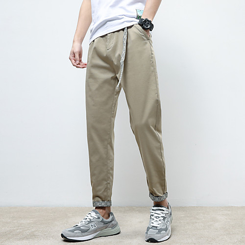 Men's Stylish Sporty Casual / Sporty Streetwear Breathable Soft Outdoor Casual Daily Sports Jogger Pants Trousers Pants Solid Color Full Length Pocket Elastic Waist Khaki Black
Men's Stylish Sporty Casual / Sporty Streetwear Breathable Soft Outdoor Casual Daily Sports Jogger Pants Trousers Pants Solid Color Full Length Pocket Elastic Waist Khaki Black