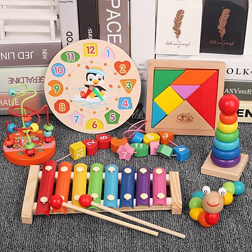 Wooden Educational Toys Kids Montessori Blocks Graphic Cartoon Colorful Early Enlightenment Learning Toy Animal Shape Puzzle
Wooden Educational Toys Kids Montessori Blocks Graphic Cartoon Colorful Early Enlightenment Learning Toy Animal Shape Puzzle