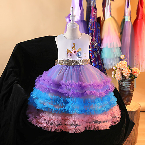 Princess Unicorn Cosplay Costume Masquerade Flower Girl Dress Girls' Movie Cosplay Vacation Christmas White Dress Christmas Halloween Masquerade Polyester / Cotton
Princess Unicorn Cosplay Costume Masquerade Flower Girl Dress Girls' Movie Cosplay Vacation Christmas White Dress Christmas Halloween Masquerade Polyester / Cotton