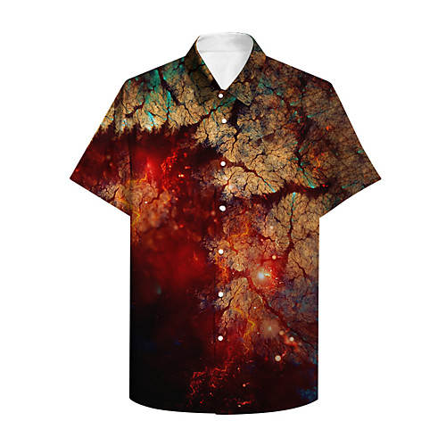 Men's Shirt 3D Print Tie Dye Plus Size 3D Print Button-Down Short Sleeve Casual Tops Casual Fashion Breathable Comfortable Red / Sports
Men's Shirt 3D Print Tie Dye Plus Size 3D Print Button-Down Short Sleeve Casual Tops Casual Fashion Breathable Comfortable Red / Sports