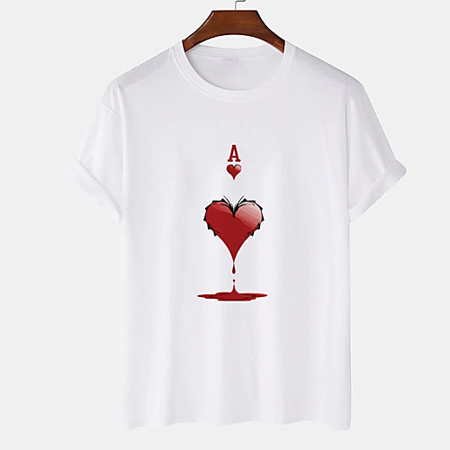 Men's Unisex Tee T shirt Hot Stamping Heart Graphic Prints Plus Size Print Short Sleeve Casual Tops Cotton Basic Designer Big and Tall White Khaki Gray
Men's Unisex Tee T shirt Hot Stamping Heart Graphic Prints Plus Size Print Short Sleeve Casual Tops Cotton Basic Designer Big and Tall White Khaki Gray