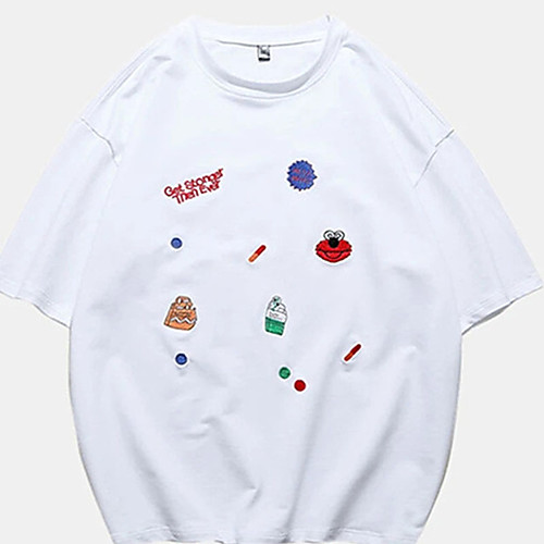 Men's Unisex Tee T shirt Hot Stamping Letter Plus Size Print Short Sleeve Casual Tops Cotton Basic Designer Big and Tall White Black
Men's Unisex Tee T shirt Hot Stamping Letter Plus Size Print Short Sleeve Casual Tops Cotton Basic Designer Big and Tall White Black