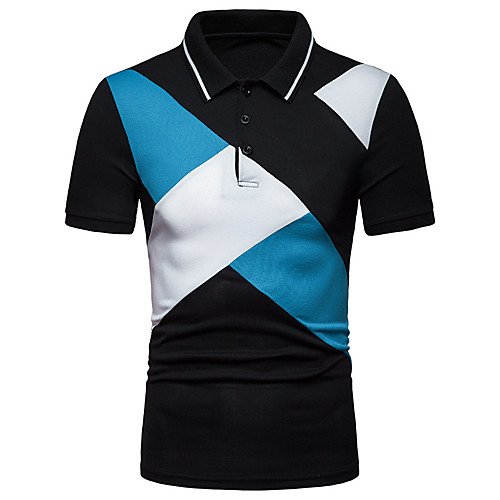 Men's Golf Shirt Tennis Shirt Geometry Button-Down Short Sleeve Street Tops Cotton Business Casual Comfortable Blue White Black
Men's Golf Shirt Tennis Shirt Geometry Button-Down Short Sleeve Street Tops Cotton Business Casual Comfortable Blue White Black