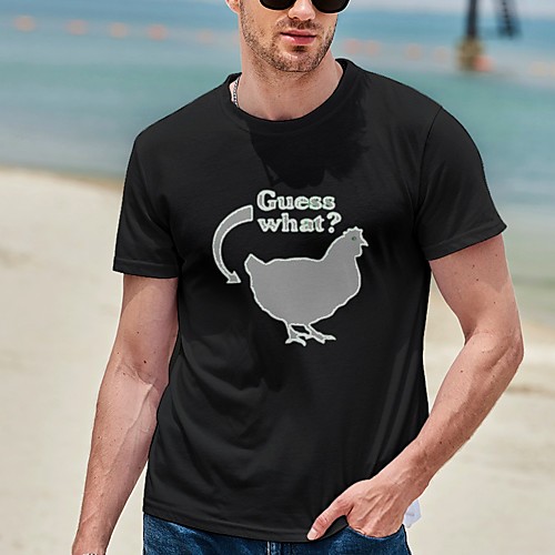 Men's Tee T shirt Hot Stamping Graphic Prints Chicken Plus Size Print Short Sleeve Casual Tops Cotton Basic Designer Big and Tall Black
Men's Tee T shirt Hot Stamping Graphic Prints Chicken Plus Size Print Short Sleeve Casual Tops Cotton Basic Designer Big and Tall Black