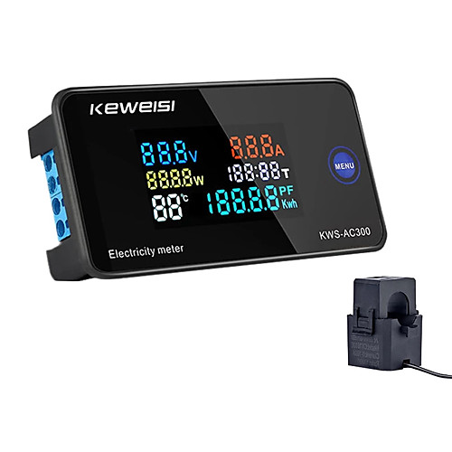 AC300V 100A Digital Voltmeter Ammeter Temperature Meter Power Voltage Amp with External Closed CT Transformer
AC300V 100A Digital Voltmeter Ammeter Temperature Meter Power Voltage Amp with External Closed CT Transformer