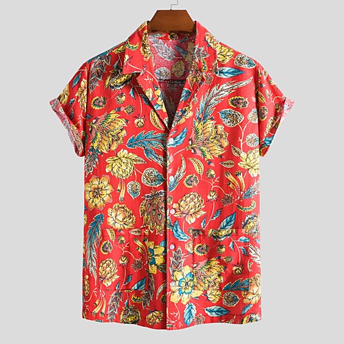 Men's Shirt Other Prints Letter Animal Print Short Sleeve Daily Tops Beach Boho Button Down Collar Red
Men's Shirt Other Prints Letter Animal Print Short Sleeve Daily Tops Beach Boho Button Down Collar Red