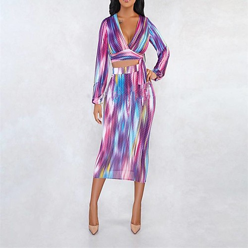 Women's A Line Dress Midi Dress Purple / Blue Long Sleeve Multi Color Summer Casual 2021 S M L XL
Women's A Line Dress Midi Dress Purple / Blue Long Sleeve Multi Color Summer Casual 2021 S M L XL