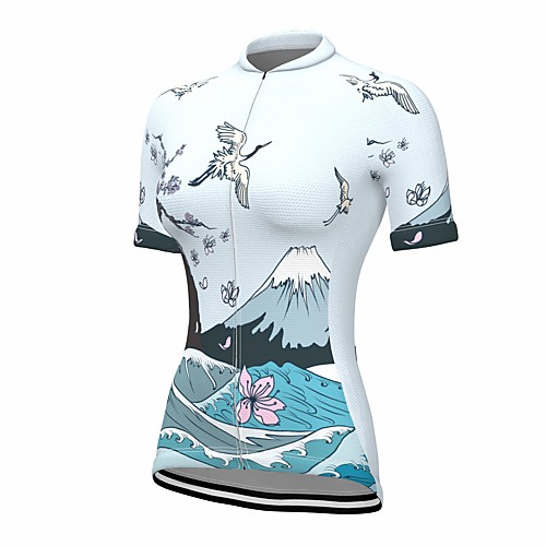 21Grams Women's Short Sleeve Cycling Jersey Summer Spandex Polyester Sky Blue 3D Bike Jersey Top Mountain Bike MTB Road Bike Cycling Quick Dry Moisture Wicking Breathable Sports Clothing Apparel
21Grams Women's Short Sleeve Cycling Jersey Summer Spandex Polyester Sky Blue 3D Bike Jersey Top Mountain Bike MTB Road Bike Cycling Quick Dry Moisture Wicking Breathable Sports Clothing Apparel