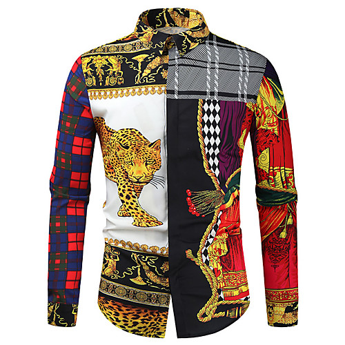 Men's Shirt Other Prints Leopard Animal Long Sleeve Daily Tops Cool Blue Purple Army Green
Men's Shirt Other Prints Leopard Animal Long Sleeve Daily Tops Cool Blue Purple Army Green