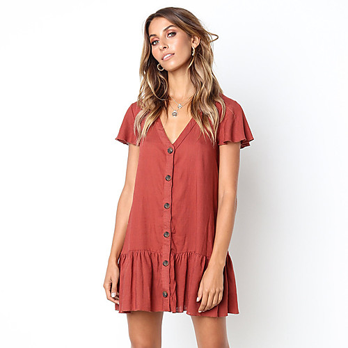 Women's A Line Dress Short Mini Dress White Red Light Green Navy Blue Short Sleeve Solid Color Summer Casual 2021 S M L XL 2XL
Women's A Line Dress Short Mini Dress White Red Light Green Navy Blue Short Sleeve Solid Color Summer Casual 2021 S M L XL 2XL