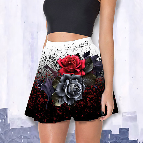Women's Carnival Homecoming Active Casual Skirts Floral / Botanical Color Block Pleated Print Black
Women's Carnival Homecoming Active Casual Skirts Floral / Botanical Color Block Pleated Print Black