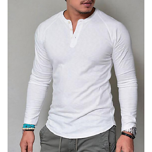 Men's T shirt Graphic Solid Colored Long Sleeve Daily Tops Basic V Neck Army Green Grey Khaki
Men's T shirt Graphic Solid Colored Long Sleeve Daily Tops Basic V Neck Army Green Grey Khaki