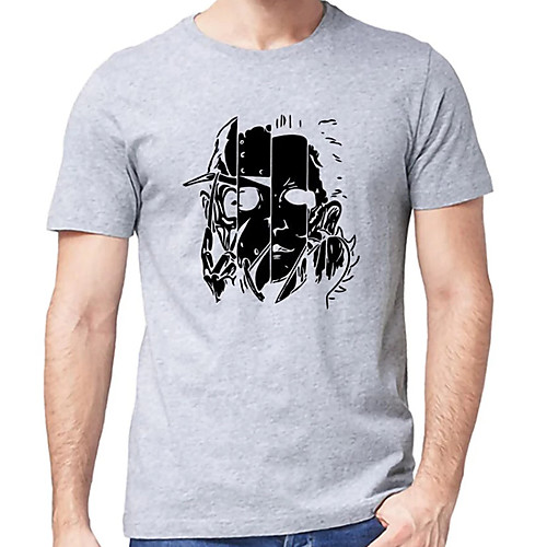 Men's Unisex Tee T shirt Hot Stamping Cartoon Graphic Prints Human Plus Size Print Short Sleeve Casual Tops Cotton Basic Designer Big and Tall Black Light gray
Men's Unisex Tee T shirt Hot Stamping Cartoon Graphic Prints Human Plus Size Print Short Sleeve Casual Tops Cotton Basic Designer Big and Tall Black Light gray