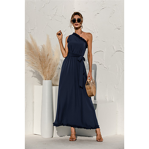 2021 spring and summer cross-border new products amazon ebay stand-alone hot sale sexy slanted shoulder solid color dress
2021 spring and summer cross-border new products amazon ebay stand-alone hot sale sexy slanted shoulder solid color dress