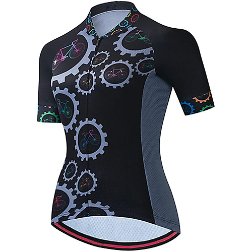 21Grams Women's Short Sleeve Cycling Jersey Summer Spandex Black Gear Bike Top Mountain Bike MTB Road Bike Cycling Sports Clothing Apparel / Stretchy / Athleisure
21Grams Women's Short Sleeve Cycling Jersey Summer Spandex Black Gear Bike Top Mountain Bike MTB Road Bike Cycling Sports Clothing Apparel / Stretchy / Athleisure