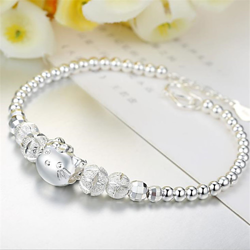 Women's Chain Bracelet Tennis Bracelet Bracelet Classic Fashion Fashion Trendy Casual / Sporty Korean Cute Copper Bracelet Jewelry Silver For Sport Gift Date Birthday Festival / Silver Plated
Women's Chain Bracelet Tennis Bracelet Bracelet Classic Fashion Fashion Trendy Casual / Sporty Korean Cute Copper Bracelet Jewelry Silver For Sport Gift Date Birthday Festival / Silver Plated