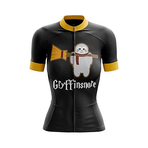 21Grams Women's Short Sleeve Cycling Jersey Summer Spandex Black Cartoon Bike Top Mountain Bike MTB Road Bike Cycling Sports Clothing Apparel / Stretchy / Athleisure
21Grams Women's Short Sleeve Cycling Jersey Summer Spandex Black Cartoon Bike Top Mountain Bike MTB Road Bike Cycling Sports Clothing Apparel / Stretchy / Athleisure