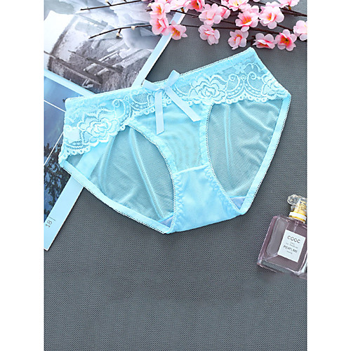 Women's Mesh / Lace Brief Micro-elastic Mid Waist 1 PC Light Blue One-Size
Women's Mesh / Lace Brief Micro-elastic Mid Waist 1 PC Light Blue One-Size