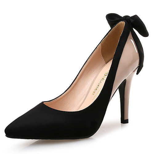 Women's Heels Pumps Pointed Toe Suede Patent Leather Bowknot Color Block Red Black
Women's Heels Pumps Pointed Toe Suede Patent Leather Bowknot Color Block Red Black