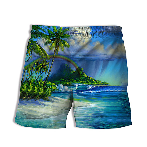 Men's Casual Designer Quick Dry Breathable Beach Swimming Pool Bermuda shorts Board Shorts Pants Graphic Prints Landscape Coconut Tree Short 3D Print Drawstring Elastic Waist Blue / Summer
Men's Casual Designer Quick Dry Breathable Beach Swimming Pool Bermuda shorts Board Shorts Pants Graphic Prints Landscape Coconut Tree Short 3D Print Drawstring Elastic Waist Blue / Summer