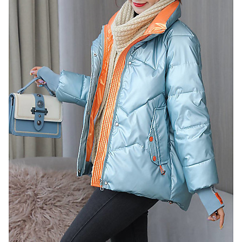 Women's Coat Casual / Daily Winter Regular Coat Regular Fit Casual Jacket Solid Color Bell Bottom Sand Cyan Elegant Silver
Women's Coat Casual / Daily Winter Regular Coat Regular Fit Casual Jacket Solid Color Bell Bottom Sand Cyan Elegant Silver