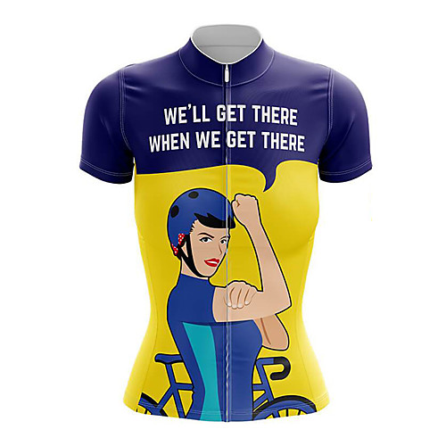 21Grams Women's Short Sleeve Cycling Jersey Summer Spandex BlueYellow Bike Top Mountain Bike MTB Road Bike Cycling Quick Dry Moisture Wicking Sports Clothing Apparel / Stretchy / Athleisure
21Grams Women's Short Sleeve Cycling Jersey Summer Spandex BlueYellow Bike Top Mountain Bike MTB Road Bike Cycling Quick Dry Moisture Wicking Sports Clothing Apparel / Stretchy / Athleisure
