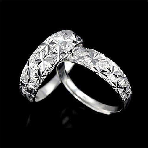 Couple Rings Geometrical Silver Copper Silver-Plated Precious Fashion 1 set Adjustable / Couple's / Promise Ring
Couple Rings Geometrical Silver Copper Silver-Plated Precious Fashion 1 set Adjustable / Couple's / Promise Ring