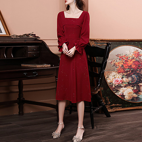 A-Line Minimalist Elegant Party Wear Cocktail Party Dress Strapless Long Sleeve Tea Length Stretch Fabric with Sleek 2021
A-Line Minimalist Elegant Party Wear Cocktail Party Dress Strapless Long Sleeve Tea Length Stretch Fabric with Sleek 2021