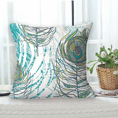 Peacock Feather Double Side Cushion Cover 1PC Soft Decorative Square Throw Pillow Cover Cushion Case Pillowcase for Sofa Bedroom Livingroom Outdoor Superior Quality Machine Washable Outdoor Cushion for Sofa Couch Bed Chair
Peacock Feather Double Side Cushion Cover 1PC Soft Decorative Square Throw Pillow Cover Cushion Case Pillowcase for Sofa Bedroom Livingroom Outdoor Superior Quality Machine Washable Outdoor Cushion for Sofa Couch Bed Chair