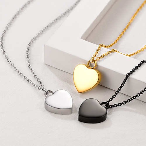 Memory Urn Necklace Pendant Necklace Box Heart Romantic Fashion Stainless Steel Silver 505 cm Necklace Jewelry 1pc For Anniversary Gift Festival
Memory Urn Necklace Pendant Necklace Box Heart Romantic Fashion Stainless Steel Silver 505 cm Necklace Jewelry 1pc For Anniversary Gift Festival