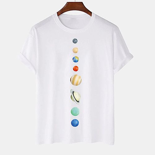 Men's Unisex Tee T shirt Hot Stamping Graphic Prints Planet Plus Size Print Short Sleeve Casual Tops Cotton Basic Designer Big and Tall White Black Khaki
Men's Unisex Tee T shirt Hot Stamping Graphic Prints Planet Plus Size Print Short Sleeve Casual Tops Cotton Basic Designer Big and Tall White Black Khaki
