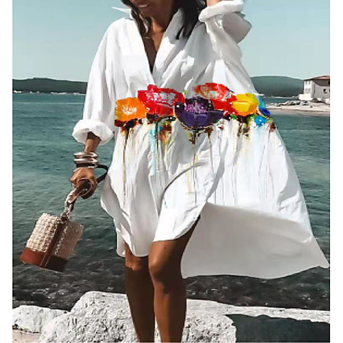 Women's A Line Dress Knee Length Dress Light Blue Blushing Pink White Red Long Sleeve Pattern Summer Casual 2021 S M L XL XXL XXXL
Women's A Line Dress Knee Length Dress Light Blue Blushing Pink White Red Long Sleeve Pattern Summer Casual 2021 S M L XL XXL XXXL