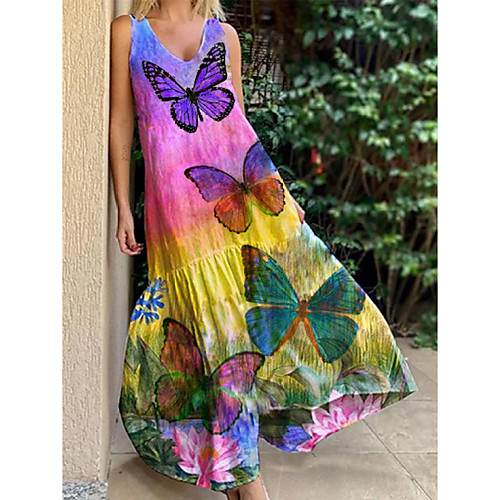 Women's A Line Dress Maxi long Dress L Blushing Pink Sleeveless Pattern Summer Casual 2021 S M L XL XXL XXXL
Women's A Line Dress Maxi long Dress L Blushing Pink Sleeveless Pattern Summer Casual 2021 S M L XL XXL XXXL