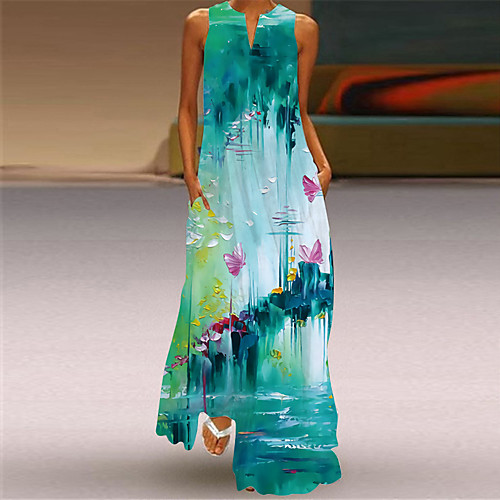 Women's Swing Dress Maxi long Dress Blue Yellow Green Orange White Black Sleeveless Floral Print Spring Summer Elegant Casual 2021 S M L XL XXL XXXL 4XL 5XL
Women's Swing Dress Maxi long Dress Blue Yellow Green Orange White Black Sleeveless Floral Print Spring Summer Elegant Casual 2021 S M L XL XXL XXXL 4XL 5XL