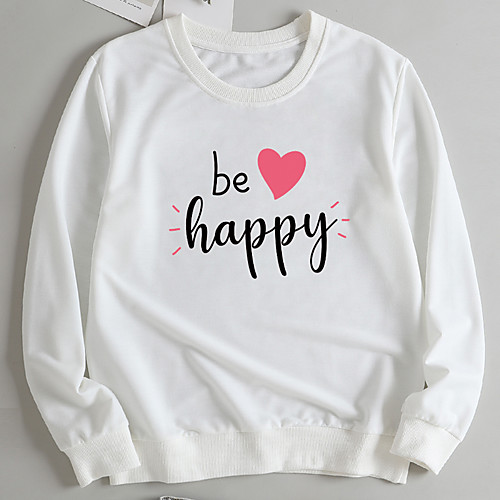 Women's Pullover Sweatshirt Heart Letter Casual Other Prints Casual Hoodies Sweatshirts Loose Yellow Light Grey White
Women's Pullover Sweatshirt Heart Letter Casual Other Prints Casual Hoodies Sweatshirts Loose Yellow Light Grey White