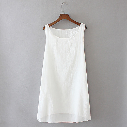 Women's Plus Size Tops T shirt Solid Color Sleeveless U Neck Light Blue light coffee White Big Size L XL 2XL 3XL
Women's Plus Size Tops T shirt Solid Color Sleeveless U Neck Light Blue light coffee White Big Size L XL 2XL 3XL