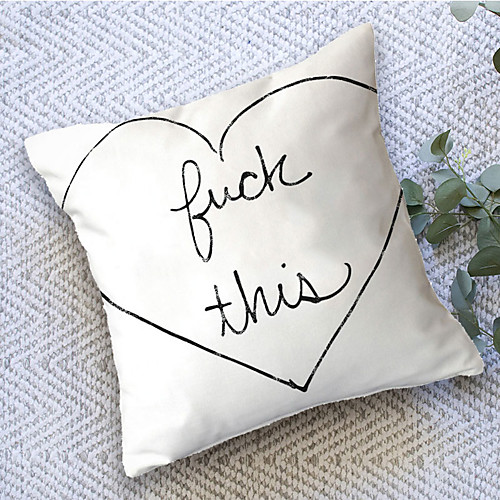 Letter Character Double Side Cushion Cover 1PC Soft Decorative Square Throw Pillow Cover Cushion Case Pillowcase for Sofa Bedroom Livingroom Outdoor Superior Quality Machine Washable Outdoor Cushion for Sofa Couch Bed Chair
Letter Character Double Side Cushion Cover 1PC Soft Decorative Square Throw Pillow Cover Cushion Case Pillowcase for Sofa Bedroom Livingroom Outdoor Superior Quality Machine Washable Outdoor Cushion for Sofa Couch Bed Chair